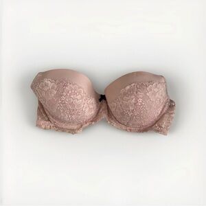 Victoria's Secret Dream Angel Lined Demi Bra Women's 32DDD Light Pink